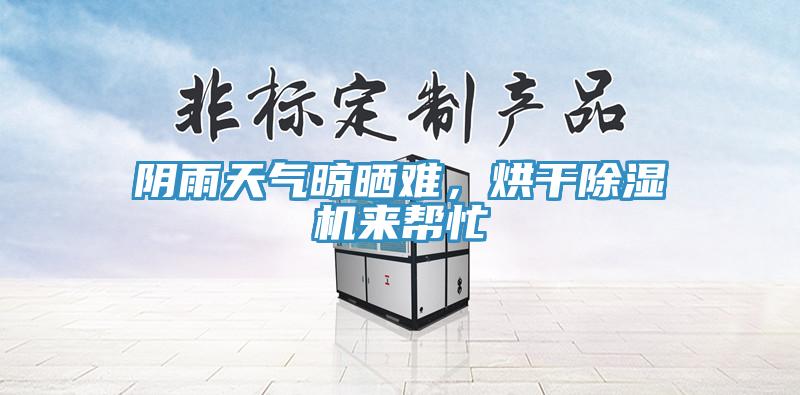 陰雨天氣晾曬難，烘干除濕機來幫忙